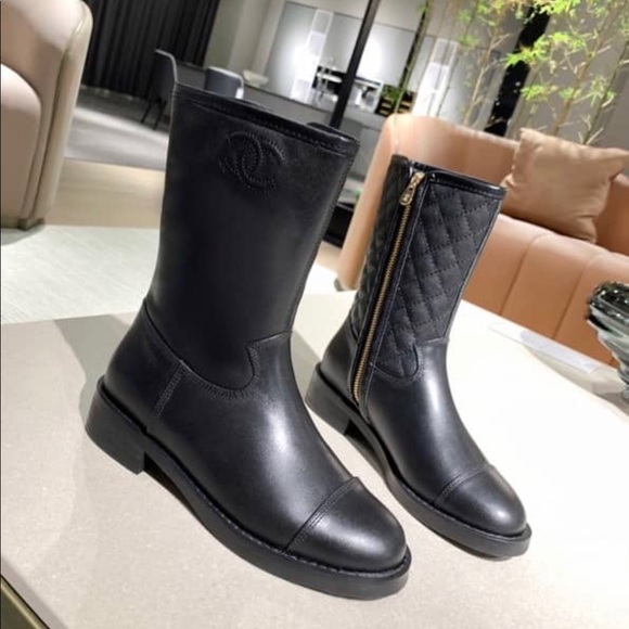 Shoes - Combat Black Boots - Size 39